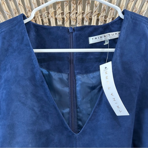Women’s Trina Turk Priya Suede Dress NWT - Picture 5 of 9